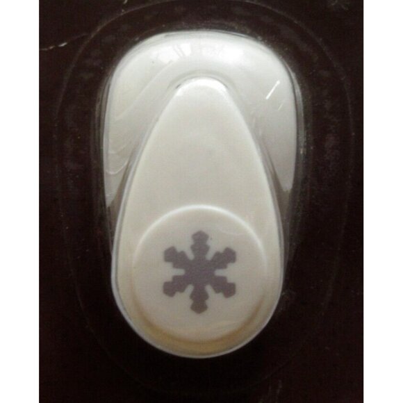 Recollections Mini Snowflake Lever Punch Holiday Scrapbooking .375" New Package - Picture 3 of 3